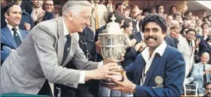  ?? BOB THOMAS/GETTY IMAGES ?? The 1983 World Cup victory in London helped Team India gain confidence in their game, overseas.