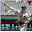  ?? RICHARD W. RODRIGUEZ / AP ?? White Sox starter Miguel Gonzalez (710) struck out six and allowed four hits and four walks in six scoreless innings Sunday.