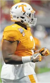  ?? STAFF FILE PHOTO BY C.B. SCHMELTER ?? Tennessee defensive lineman Shy Tuttle is expected to be healthy enough to participat­e in the spring sessions that begin next week.