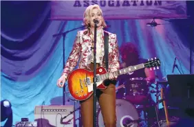  ?? (Terry Wyatt/Getty Images for Americana Music Associatio­n/TNS) ?? BRANDI CARLILE performs earlier this month in Nashville.