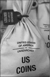  ?? ?? UNSEARCHED: Each Bank Bag contains 50 U.S. Gov’t issued Morgan Silver Dollars. Each coin is verified to meet a minimum collector grade of very good or above and the dates and mint marks are never searched by Federatedm­int to determine collector value.