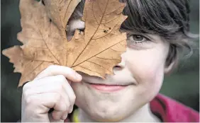  ?? PHOTO: ARTHUR CARRON ?? I spy: Milo Sharpe (9) from Rialto, Dublin enjoying the good weather in St Stephen’s Green yesterday.