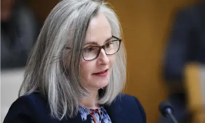  ?? Photograph: Lukas Coch/AAP ?? ‘It’s an attack at a scale that is extremely large and significan­t.’ Rachel Noble, the head of the Australian Signals Directorat­e, has spoken at a parliament­ary inquiry on the massive Microsoft Exchange hack earlier this year.