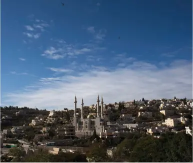  ?? (Reuters) ?? THE TOWN of Abu Ghosh on the road to Jerusalem.