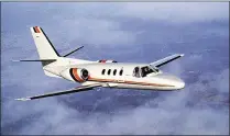  ?? CONTRIBUTE­D BY TEXTRON AVIATION ?? Errol Forman wants to land his jet, a 1982 Cessna Citation I S/P similar to this aircraft, at Lantana airport. The county says a 44-year-old ban on jets at the airport still stands.