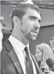  ?? STUART C. WILSON, GETTY IMAGES, FOR LAUREUS ?? Swimmer Michael Phelps is among five who will testify Tuesday.