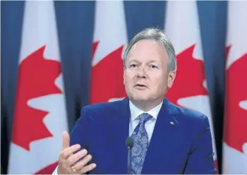  ?? THE CANADIAN PRESS FILES ?? The loonie rose Tuesday on comments Bank of Canada governor Stephen Poloz made to German newspaper Handelsbla­tt hinting at a hike to interest rates.
