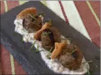  ?? CURT NORRIS - COURTESY PHOTO ?? Chef Ross Pangilinan’s recipe for lamb meatballs includes ginger, cumin, coriander and harissa, a North African chile paste.