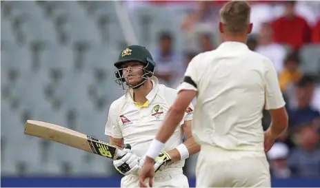  ?? Photo: Rick Rycroft ?? IN FORM: Australia batsman Steve Smith is back in the cricket’s big time with a bang.
