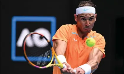  ?? ?? Spain's Rafael Nadal has slid down the rankings but is expected to play at the Australian Open. Photograph: William West/AFP/Getty Images