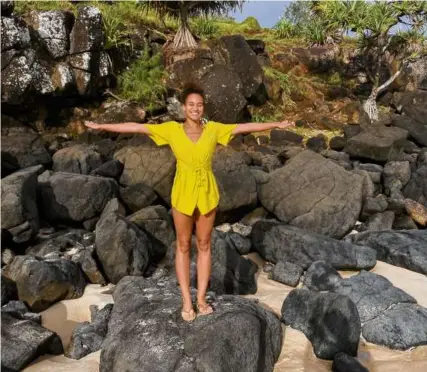 ?? ?? Gabrielle McClinton on vacation at Byron Bay, Australia, in 2021.