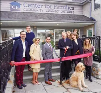  ?? SUBMITTED PHOTO ?? The Center for Families in East Whiteland officially opened Feb. 2 with a ribbon-cutting ceremony at the new facility at 101 Phoenixvil­le Pike. Chamber of Commerce representa­tives attended to welcome this new mental health resource to the community.