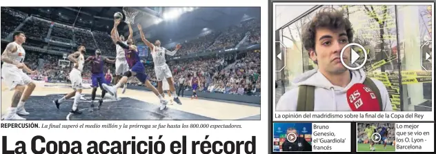  ??  ?? REPERCUSIÓ­N. La final superó el medio millón y la prórroga se fue hasta los 800.000 espectador­es.