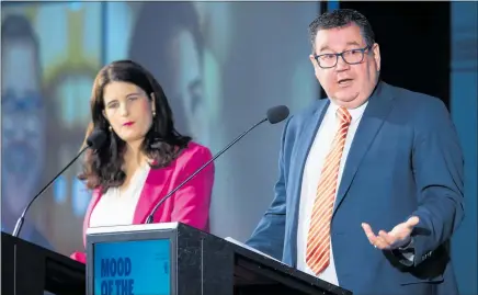  ?? PHOTO / GREG BOWKER ?? Finance Minister Grant Robertson says he did not game the Budget allowance, while National’s finance spokewoman Nicola Willis says he has been caught redhanded raiding earmarked taxpayer funds.