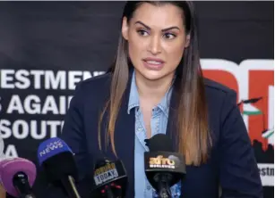  ??  ?? SHASHI NAIDOO speaks at a press conference last month.