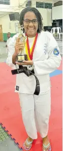  ?? ?? Sharissa Sterling, female grand champion for the Open Martial Arts Championsh­ip for 2023