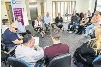  ??  ?? DISCUSSION Cabinet Secretary meets Inclusion Scotland