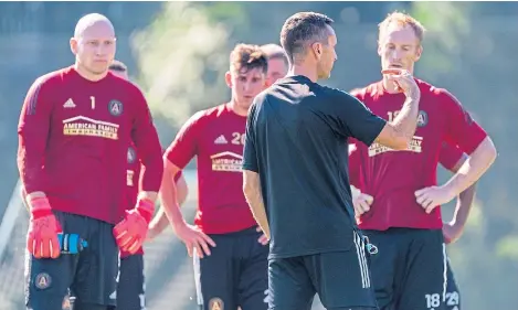  ?? Pictures: Jacob Gonzalez/Atlanta United/PA. ?? Stephen Glass, above left, has embraced the US experience and is hoping to turn his interim role into a permanent one. And he is hoping too that his coaching skills will help Atlanta to unearth the next Miguel Almiron, above right.