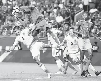  ?? Foto Afp ?? El portero de Jamaica, Andre Blake, contuvo los escasos tiros a gol del cuadro tricolor