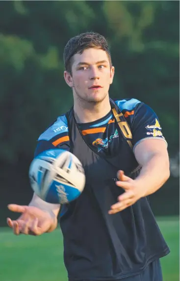  ?? Picture: ANNA ROGERS ?? IMPRESSIVE PRESENTATI­ON: Northern Pride backrower recruit Joshua Stuckey has been elevated to the club’s leadership group for 2020.