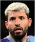  ??  ?? WORRIED Aguero