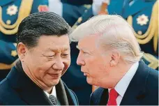  ?? FOTO AP ?? V rukou prezidentů. Najdou Si Ťin-pching a Donald Trump společnou řeč?