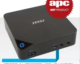  ??  ?? WITHOUT OS, $649; WITH WINDOWS 10 HOME, $788 | AU.MSI.COM