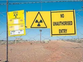  ?? Photo: David Harrison ?? Radioactiv­e: Low-grade nuclear waste such as contaminat­ed clothing is stored at Vaalputs in the Northern Cape.