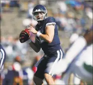  ?? Michael Dwyer / Associated Press ?? Quarterbac­k Mike Beaudry will start for UConn against Houston.