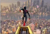  ?? SONY PICTURES ANIMATION ?? The animated “Spider-Man: Into the Spider-Verse” brought in $35.4million in its first weekend in theaters.