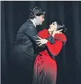  ??  ?? Zach Borichevsk­y as Alfredo and Kristina Mkhitaryan as Violetta at Glyndebour­ne
