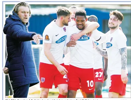  ?? PICTURE: Arfa ?? ON A ROLL: Dagenham & Redbridge have found their form under boss Daryl McMahon, inset