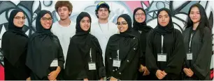  ?? Supplied photo ?? After completing the young filmmakers programme, the Emirati teenagers will produce and direct their own one-minute film that will be screened in a special ceremony. —