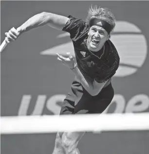  ?? ROBERT DEUTSCH/USA TODAY SPORTS ?? Olympic gold medalist Alexander Zverev, above, beat Sam Querrey 6-4, 7-5, 6-2 in a first-round U.S. Open match on Tuesday to extend his winning streak to 12 matches.