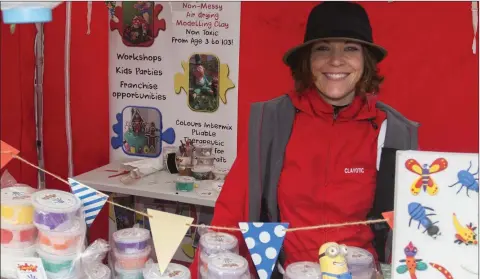  ??  ?? Louise Swords at the Halloween market in Jim Doyle’s in Bray.