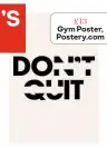  ?? ?? £13 Gym Poster, Postery.com