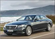  ??  ?? The Mercedes’ E220d impresses, and it looks pretty good.