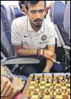  ?? TWITTER ?? Yuzvendra Chahal is a junior chess internatio­nal.