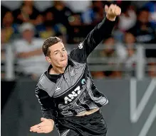  ?? PHOTOSPORT/AP ?? Ish Sodhi, left, and Mitchell Santner worked in tandem for New Zealand in their T20 win over Sri Lanka.