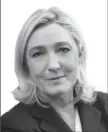  ??  ?? Marine Le Pen