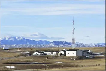  ?? PHOTOS BY MATTHEW BROWN — THE ASSOCIATED PRESS ?? A U.S. Air Force installati­on surrounded by farmland in central Montana is seen Tuesday near Harlowton, Mont. Lawmakers in at least 11statehou­ses and Congress are weighing further restrictio­ns on foreign ownership of U.S. farmland.