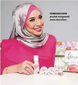  ??  ?? PEMBANGUNA­N produk mengambil masa dua tahun.