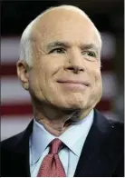  ??  ?? Mccain: a politician of rare integrity