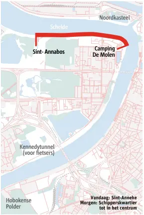  ??  ?? Vandaag: Sint-Anneke Morgen: Schippersk­wartier
tot in het centrum