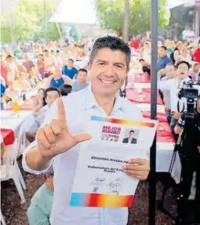  ?? / CORTESÍA ?? Eduardo Rivera proyecto dijo que está comprometi­do con el