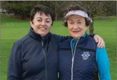  ??  ?? Incoming Blainroe Golf Club Captain Miriam McGrath with Wicklow Golf Club Captain Terri Cullen.
