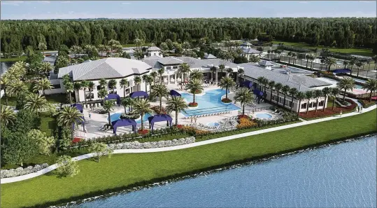  ?? PROVIDED ?? Opening the beginning of February, the 33,000 square-foot Clubhouse at Valencia Bay will offer every amenity geared toward maximizing the 55+ lifestyle.