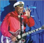  ?? ERIC GAILLARD / REUTERS ?? Rock and roll legend Chuck Berry performs during the Bal de la Rose in Monte Carlo, Monaco, in 2009.