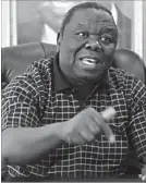  ??  ?? Mr Morgan Tsvangirai