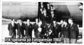 ??  ?? IFK-spelarna på Europaresa­n 1960.